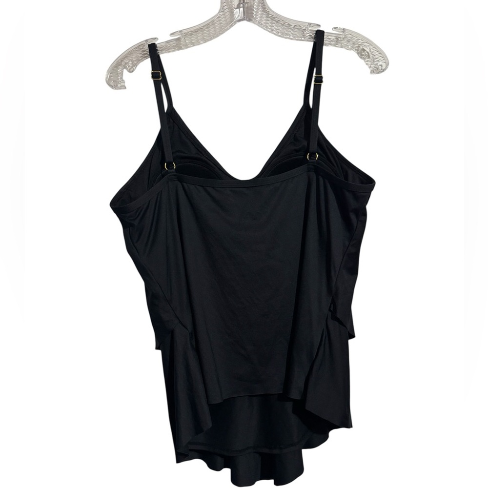 MAGICSUIT By Miraclesuit Modern Rita Tankini Top Black Size 10 READ Swim Vacay - Picture 7 of 10